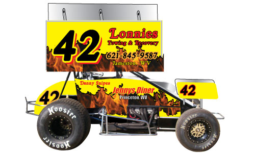 Sprint Car Side With Wing 2