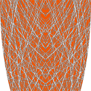 Custom Abstract Lines Orange Graphics
