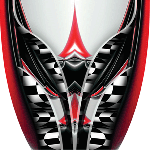 Custom Adrenaline Rush Red Graphics