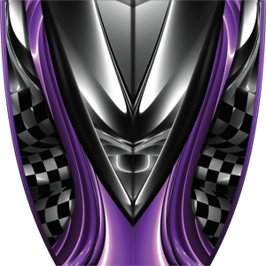 Custom Burnout Purple Graphics