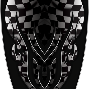 Custom Checkered Black Graphics