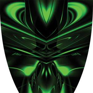Custom Cyber Ghost Green Graphics