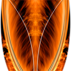 Custom Flame Orange Graphics