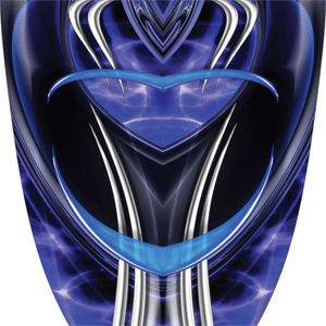 Custom Shok Blue Graphics