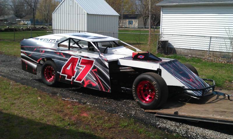 Awesome dirt modified race wrap scheme