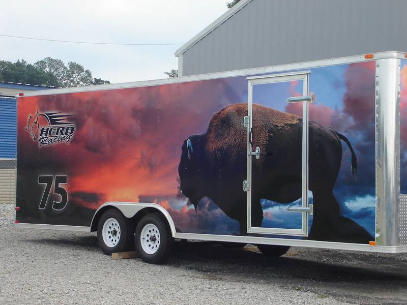 Herd Racing trailer wrap