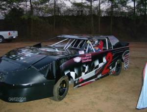 Checkered Side theme dirt race car