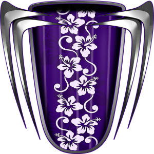 Custom Beach Croozer Purple Graphics