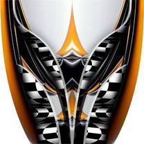 Custom Adrenaline Rush Orange Graphics