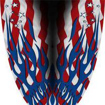 Custom American Flame Graphics