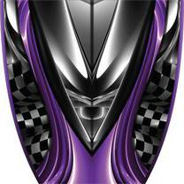 Custom Burnout Purple Graphics