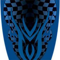 Custom Checkered Blue Graphics