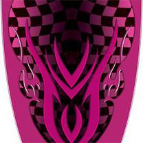 Custom Checkered Pink Graphics