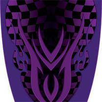 Custom Checkered Purple Graphics