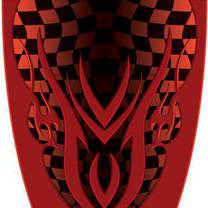 Custom Checkered Red Graphics