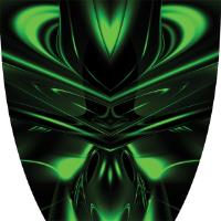 Custom Cyber Ghost Green Graphics