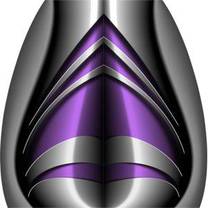 Custom Polished Steel Purple Graphics