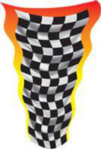 Custom Checkered Flame Graphics