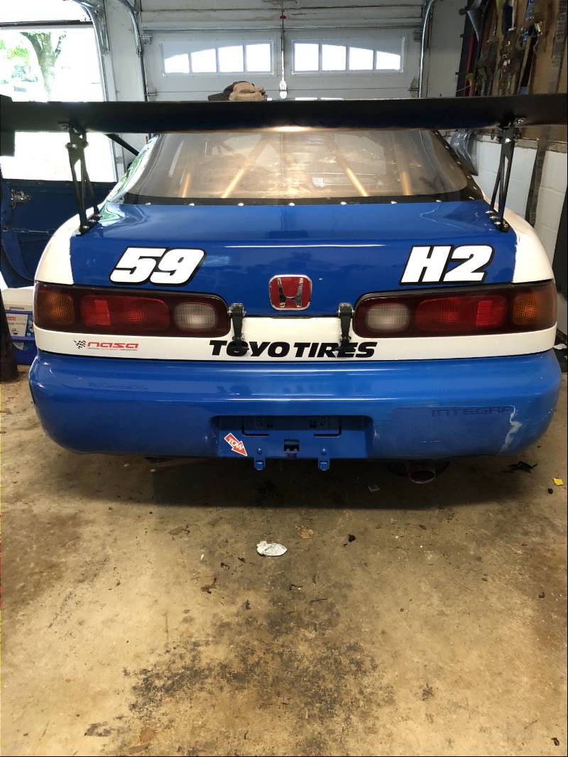 1994 Integra Honda challenge Nasa series  Race car Lettering from Brad w, NY