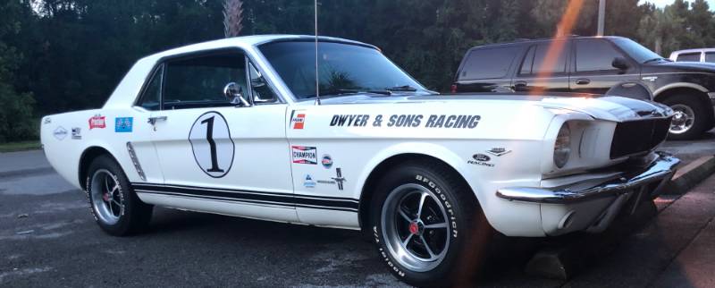 1965 Mustang Coupe Car Lettering from Mike D, FL