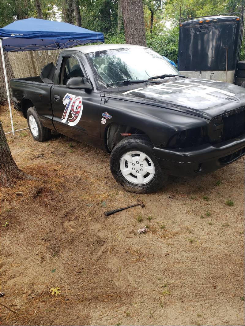 2001 dodge dakota  Seekonk speedway thrillshow truck Lettering from Matthew H, MA