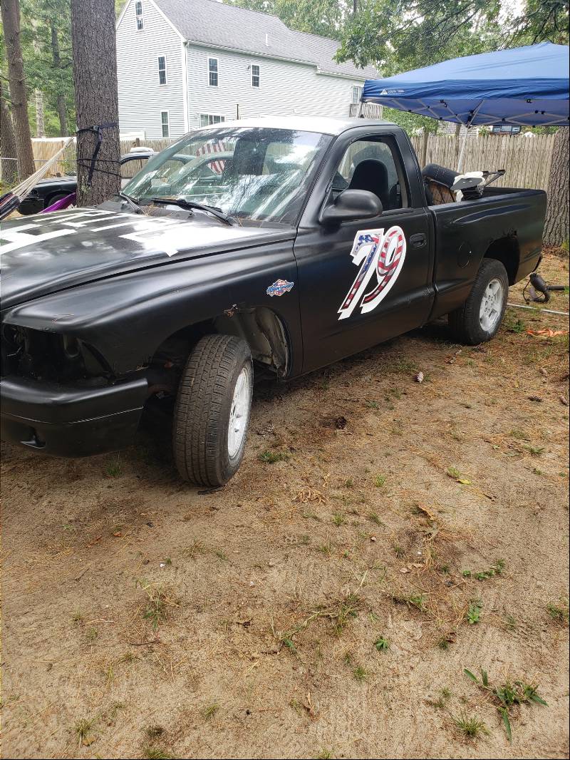 2001 dodge dakota  Seekonk speedway thrillshow truck Lettering from Matthew H, MA